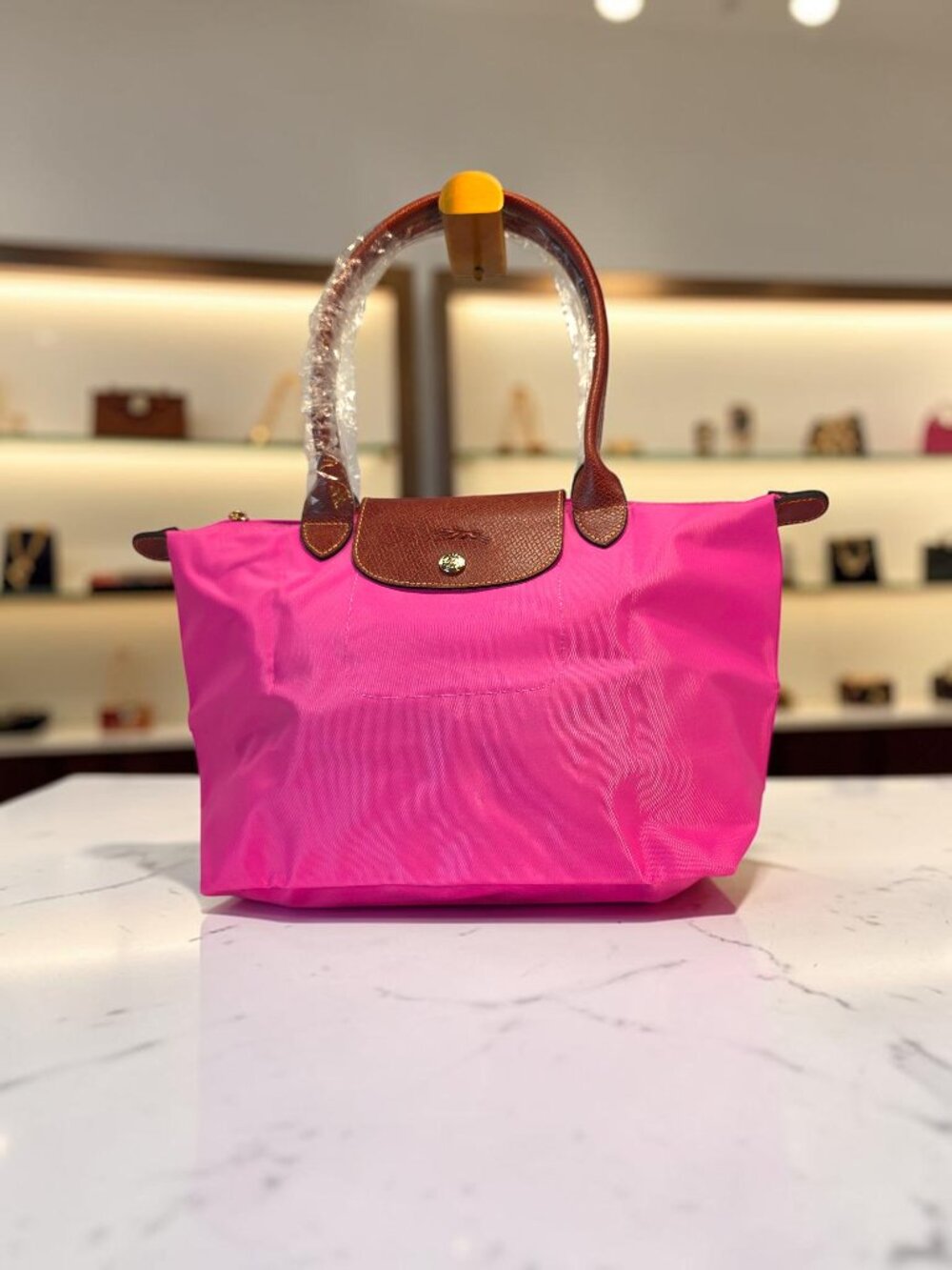 Sale!! New Designer Inspired Foldable Pink Nylon Tote Bag  NWT